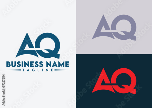 Letter AQ logo design vector template, AQ logo photo