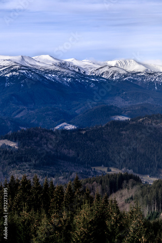 Sunrise over Chornohora ridge