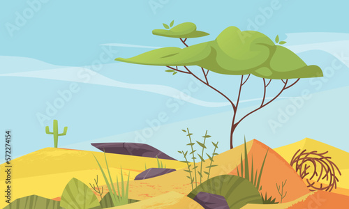 Ecosystem Types Cartoon