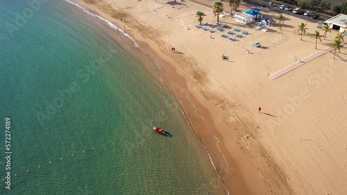 Wallpaper Mural Aerial of Canary resort, white sandy beach Playa De Las Teresitas, Tenerife, Spain Torontodigital.ca