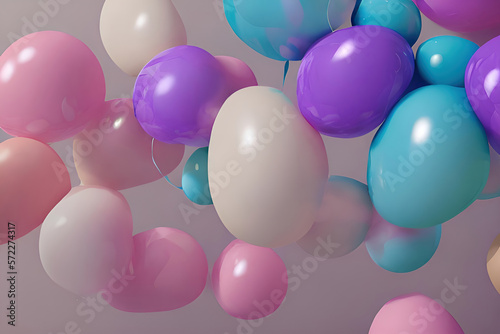 Trendy Pastel Balloons - Perfect Decoration for Celebration.