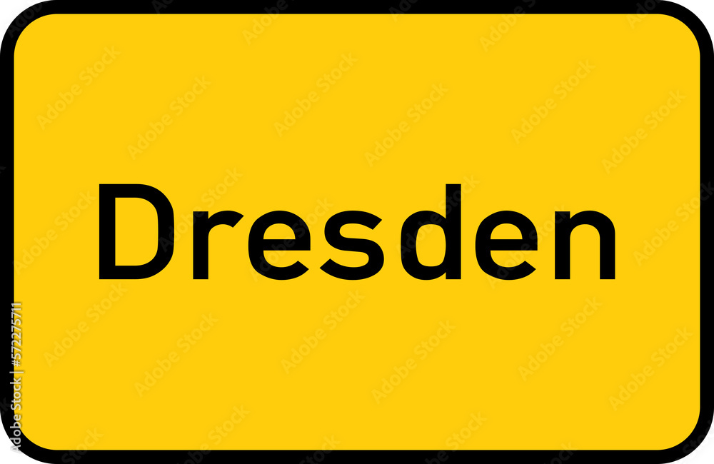 City sign of Dresden - Ortsschild von Dresden
City sign of Dresden - Ortsschild von Dresden