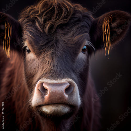 Close-up Portrait of a Cow © Santi