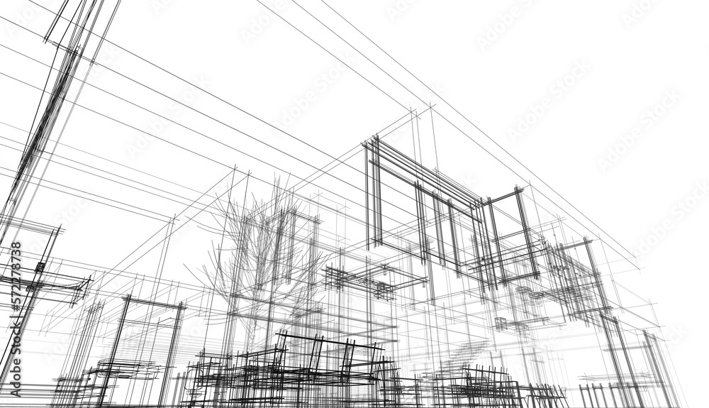 house building concept 3d sketch house building concept 3d sketch