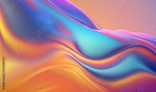  a colorful background with a wavy design on the top of it. generative ai