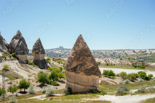 landscape in the mountains in Cappadocia