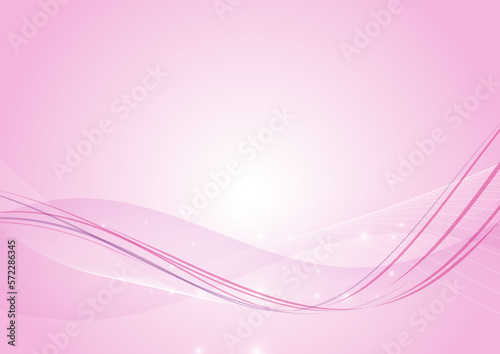 柔らかいピンクのウェーブ背景