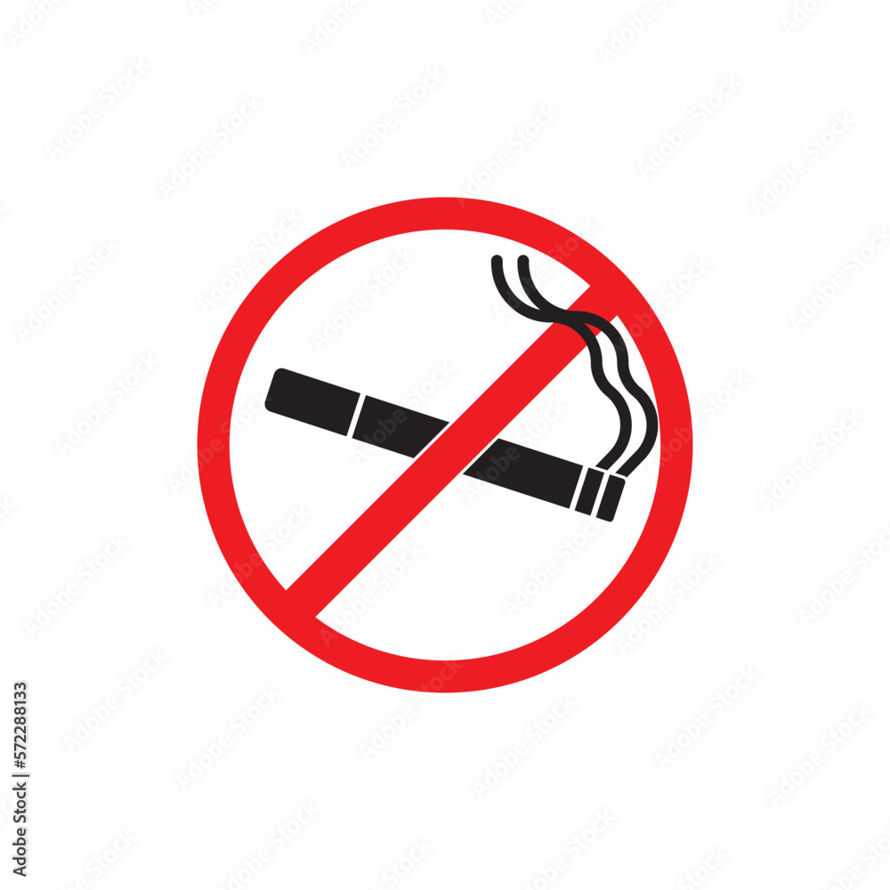 Cigarette place and no smoking symbol,icon vector illustration design template.