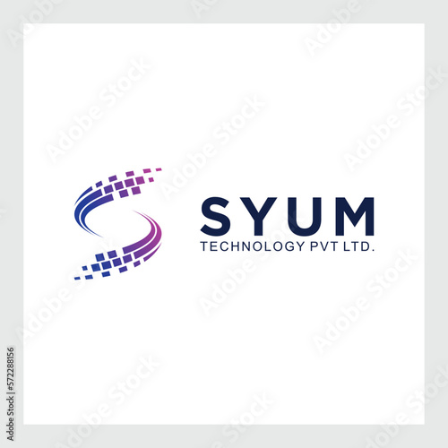 Pixel art design of the S letter logo.