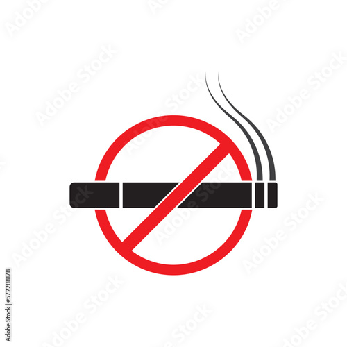Cigarette place and no smoking symbol,icon vector illustration design template.