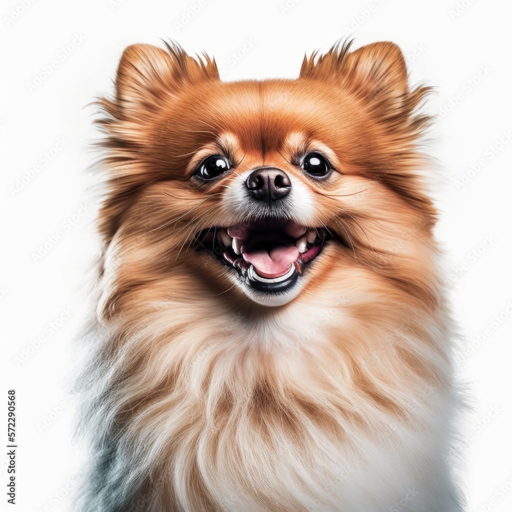 ai generated portrait of dog breed brusselranian cute happy excited smiling