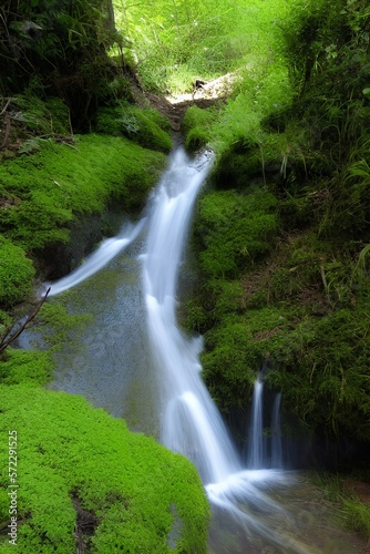 Natural small waterfall near Bet - generative ai