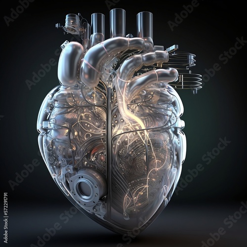 White Artificial Heart photo