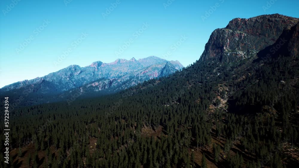 Cascade Mountain and surrounding Canadian Rocky Mountains in summer time