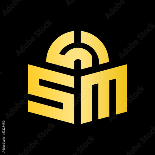 Abstract letters Logomonogram Vector business logo photo