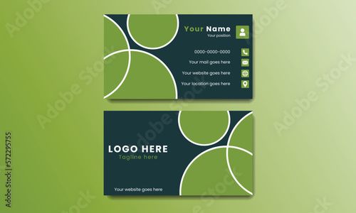 Modern futuristic business card template black red colors.Flat design vector abstrac,Creative and Clean Business card template