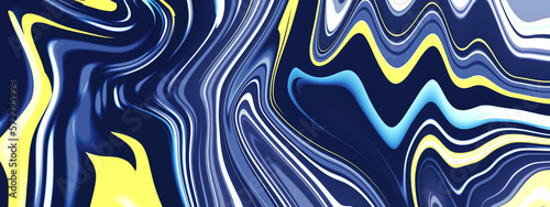 Abstract beautiful blue texture background. Abstract colorful liquid oil marble picture with glowing effect. Modern banner, fluid trendy background.