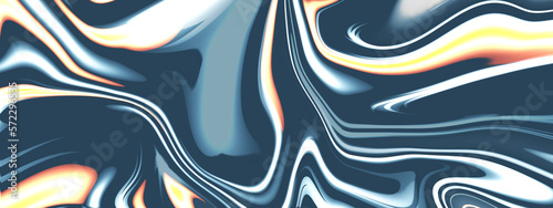 Abstract luxury blue smooth liquid background.  Liquid marbling paint background. liquid oil marble picture with glowing effect. Fluid painting abstract texture background.