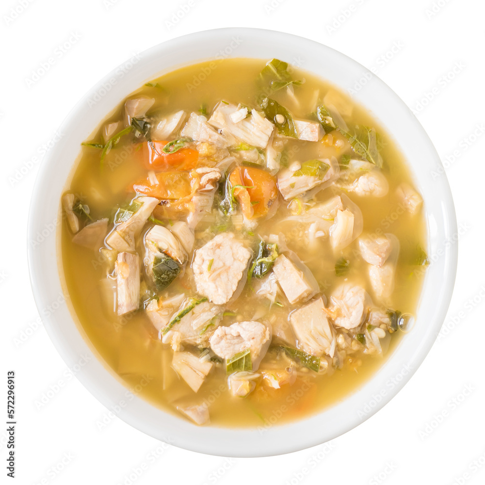 Northern Thai food (Kang Kanoon), Spicy young jackfruit soup with pork Northern Thai food (Kang Kanoon), Spicy young jackfruit soup with pork