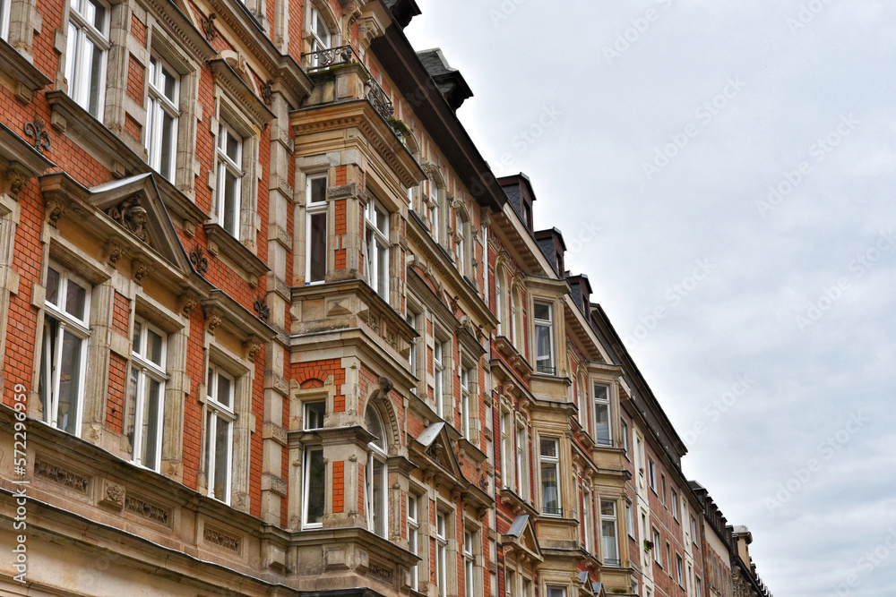 Low angle view of historical building in Leipzig