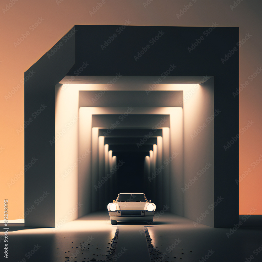 Fototapeta premium concept design style minimalist for building