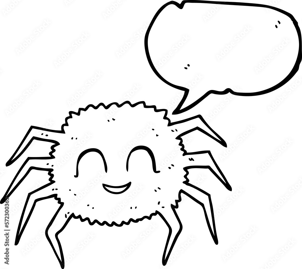 speech bubble cartoon spider speech bubble cartoon spider