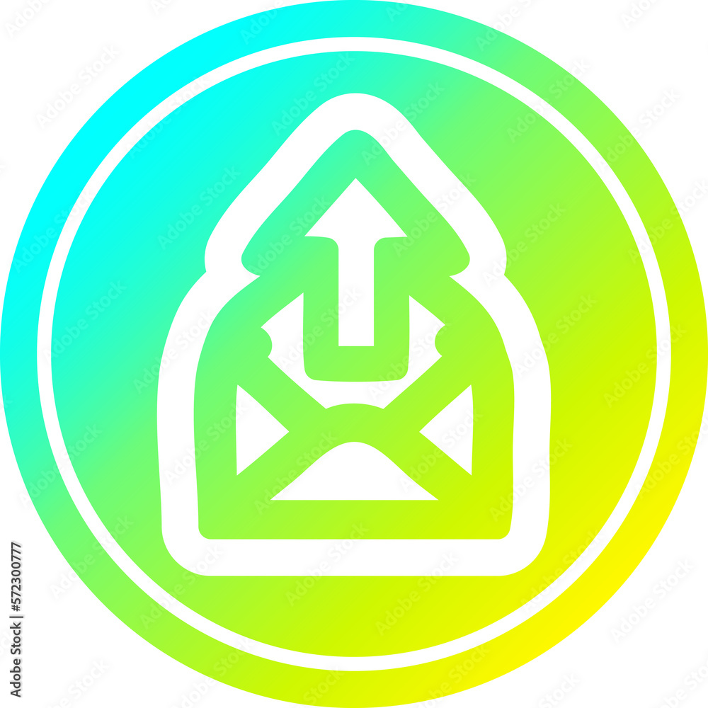 send email circular in cold gradient spectrum send email circular in cold gradient spectrum