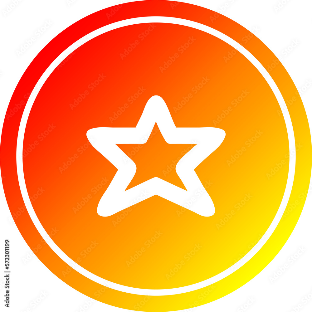 star shape circular in hot gradient spectrum star shape circular in hot gradient spectrum