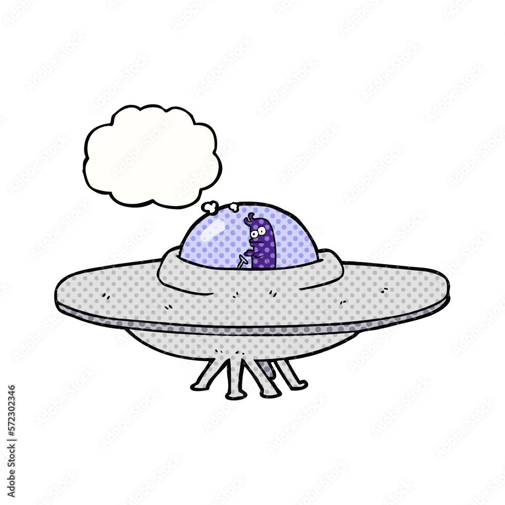 thought bubble cartoon flying saucer thought bubble cartoon flying saucer