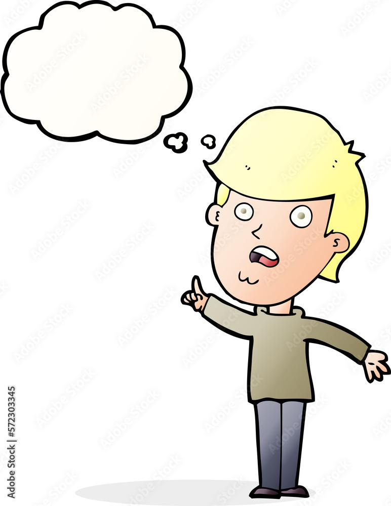 cartoon man asking question with thought bubble cartoon man asking question with thought bubble