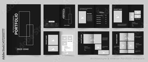 Architecture  and interior portfolio design or  Portfolio design
