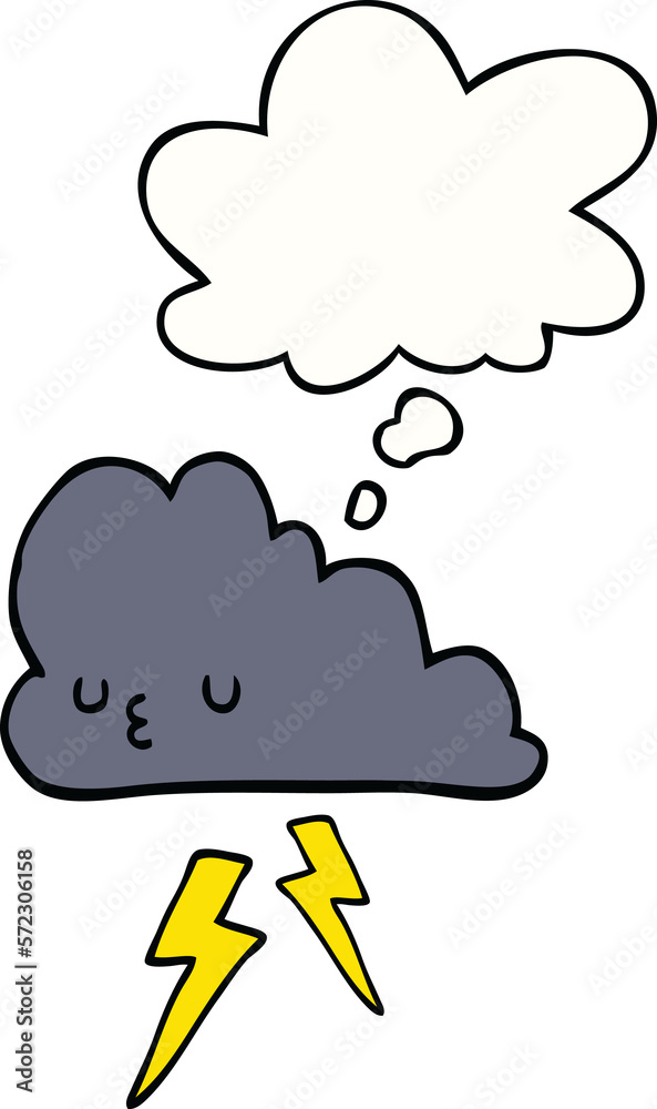 cartoon storm cloud and thought bubble cartoon storm cloud and thought bubble