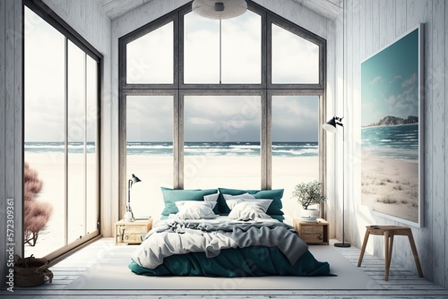 Modern Minimalist Bedroom w...