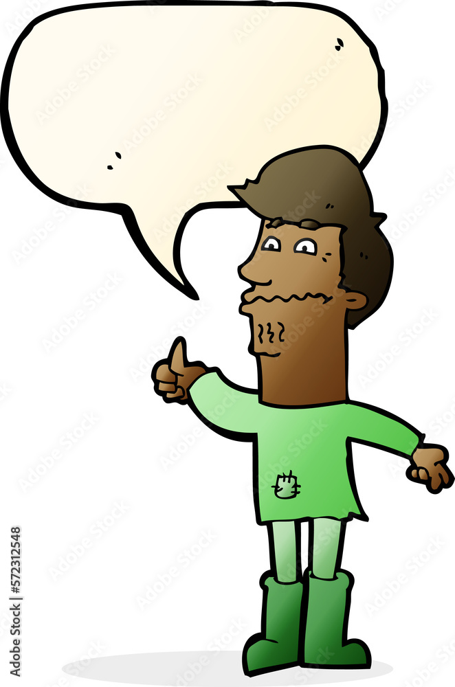 cartoon nervous man with speech bubble cartoon nervous man with speech bubble