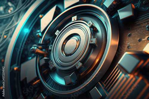 Communication technology for internet business. Global world network and telecommunication on earth cryptocurrency and blockchain and IoT. Generative AI