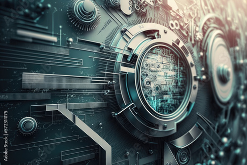 Communication technology for internet business. Global world network and telecommunication on earth cryptocurrency and blockchain and IoT. Generative AI