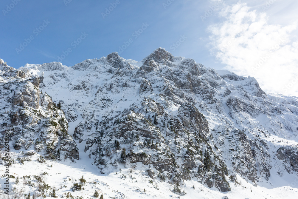 Winter mountain scenery