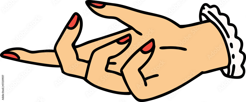 traditional tattoo of a hand traditional tattoo of a hand