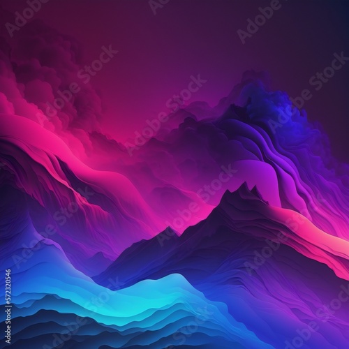 Abstract gradient waves © paranoic_fb