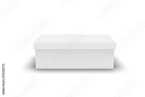 Front View of Shoe Box Transparent Background © IDNProdesign