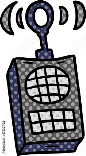 cartoon doodle of a walkie talkie