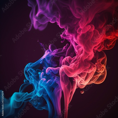 Abstract gradient smoke