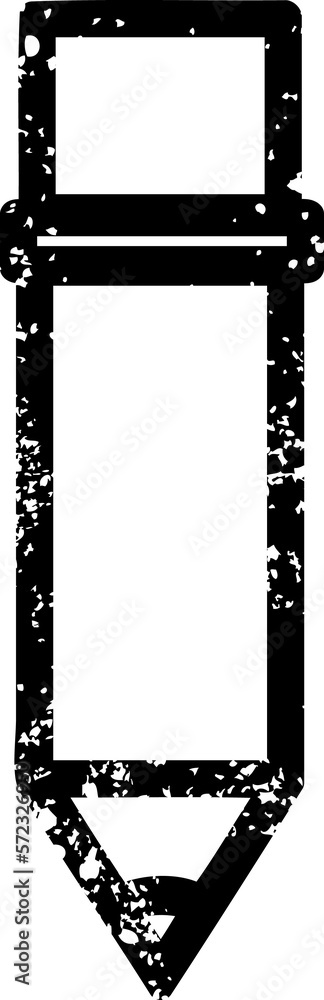 Obraz premium simple pencil distressed icon