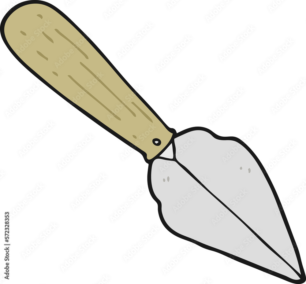 cartoon garden trowel
