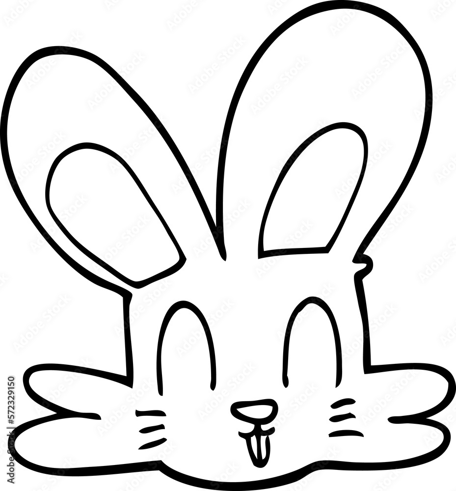 line drawing cartoon cute bunny line drawing cartoon cute bunny