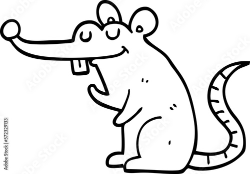 cartoon rat © lineartestpilot