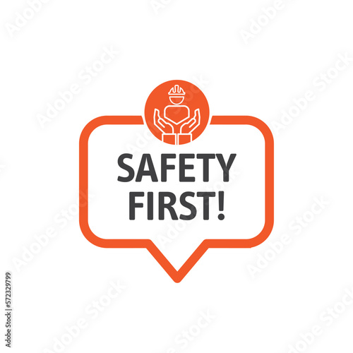 speech bubble safety first.eps