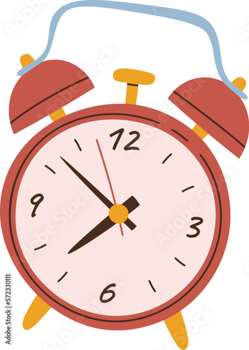 Table watch flat icon Old alarm clock