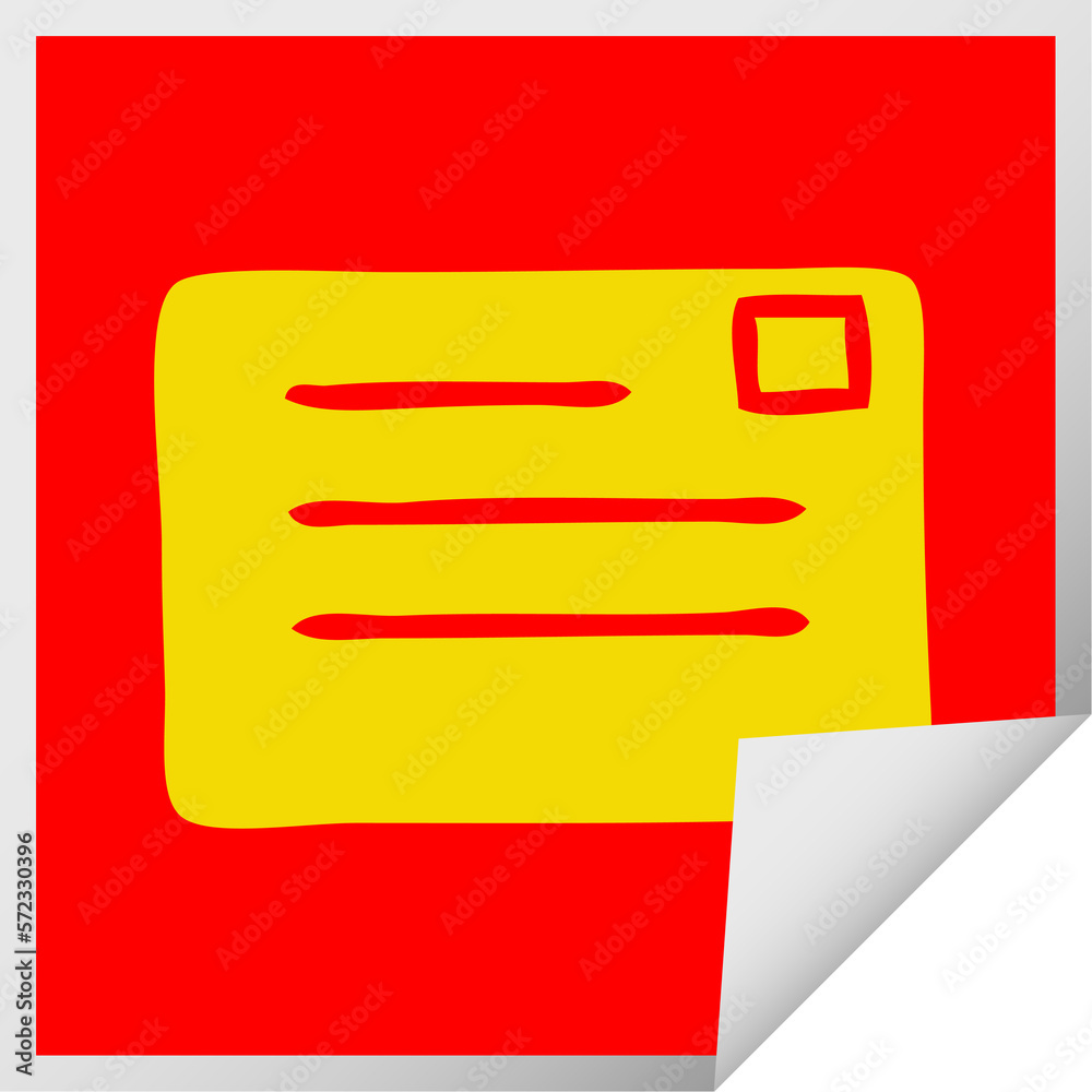 square peeling sticker cartoon letter square peeling sticker cartoon letter