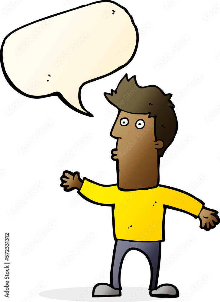 cartoon surprised man with speech bubble cartoon surprised man with speech bubble
